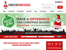 Tablet Screenshot of cardsforcharity.co.uk